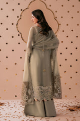 3-PC Unstitched Sequins Embroidered Chiffon & Raw Silk DASTAK By Ramsha