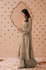 3-PC Unstitched Sequins Embroidered Chiffon & Raw Silk DASTAK By Ramsha