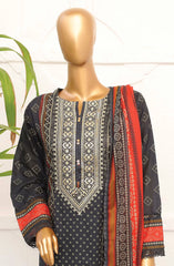 Design 02 | 3PC Stitched Embroidered Lawn By Sadabahar