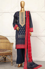 Design 07 | 3PC Stitched Embroidered Lawn By Sadabahar