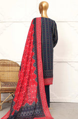 Design 07 | 3PC Stitched Embroidered Lawn By Sadabahar