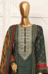 Design 12 | 3PC Stitched Embroidered Lawn By Sadabahar