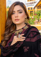 D-02 | 3Pc Unstitched Embroidered Wool Suit Winter Collection Destiny By Riaz Arts