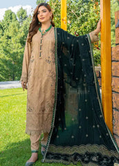 D-03 | 3Pc Unstitched Embroidered Wool Suit Winter Collection Destiny By Riaz Arts