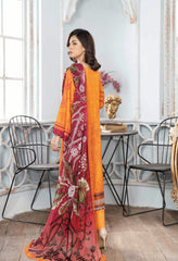 WP 262 Unstitched Viscose Slub Embroidered - 3PC - Muskari By Wania