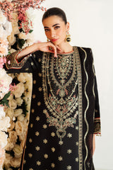 Gale | 3 Pc Unstitched Suit Embroidered Raw Silk Luxe By Alizeh