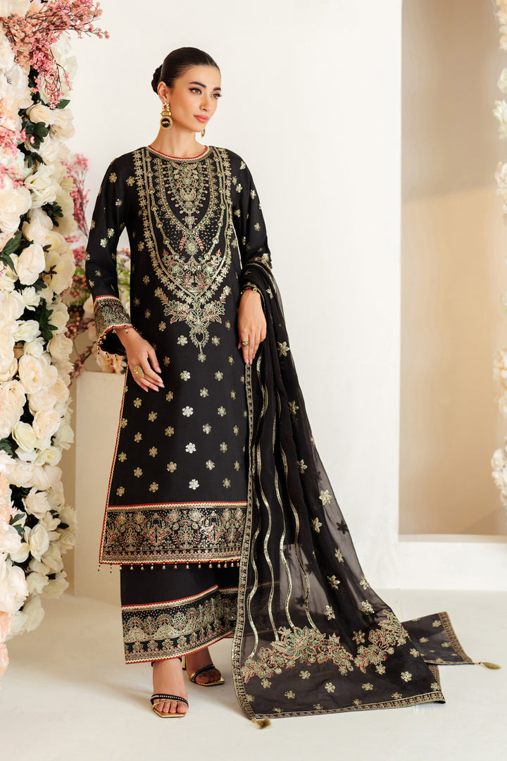 Gale | 3 Pc Unstitched Suit Embroidered Raw Silk Luxe By Alizeh