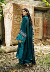 3Pc DIGITAL PRINTED SLUB KHADDAR Unstitched Suit DUSK By Elaf Premium