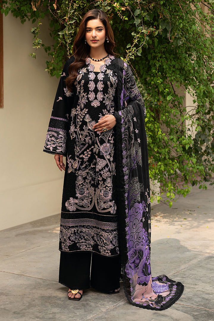 3-PC Unstitched Embroidered Lawn Ghazal By Ramsha | G-704