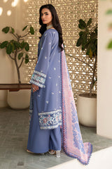 3-PC Unstitched Embroidered Lawn Ghazal By Ramsha | G-707