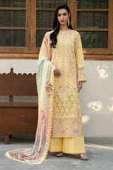 3-PC Unstitched Embroidered Lawn Ghazal By Ramsha | G-703