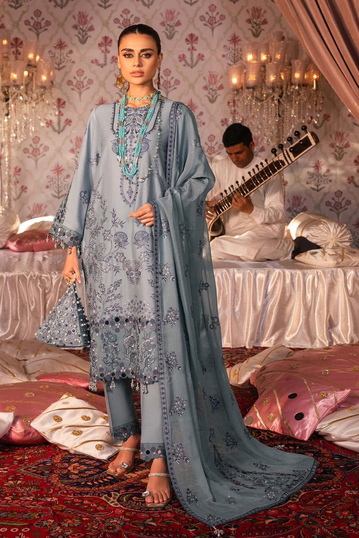 08-Sahiba | 3PC Unstitched Luxury Lawn Rawayat By Alizen