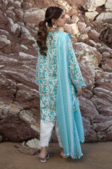 H241-02A - 3Pc - Unstitched Fabric Mahay Lawn By Sana Safinaz