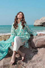 H241-02A - 3Pc - Unstitched Fabric Mahay Lawn By Sana Safinaz