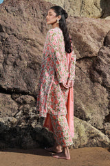 H241-04B - 3Pc - Unstitched Fabric Mahay Lawn By Sana Safinaz