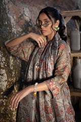 H241-16A- 3Pc - Unstitched Fabric Mahay Lawn By Sana Safinaz