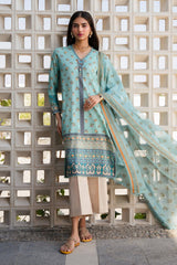 H241-17B- 3Pc - Unstitched Fabric Mahay Lawn By Sana Safinaz