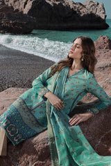 H241-17B- 3Pc - Unstitched Fabric Mahay Lawn By Sana Safinaz