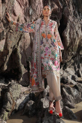 H241-19B- 3Pc - Unstitched Fabric Mahay Lawn By Sana Safinaz