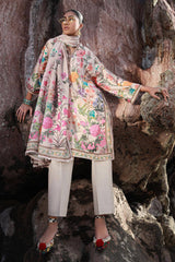 H241-19B- 3Pc - Unstitched Fabric Mahay Lawn By Sana Safinaz