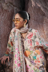 H241-19B- 3Pc - Unstitched Fabric Mahay Lawn By Sana Safinaz