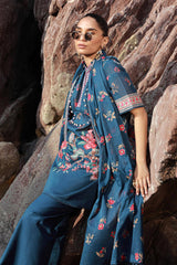 H241-20B- 3Pc - Unstitched Fabric Mahay Lawn By Sana Safinaz