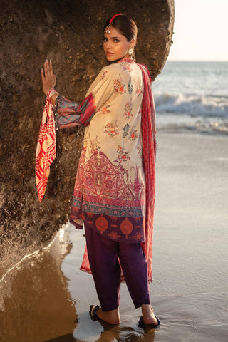 H241-21B- 3Pc - Unstitched Fabric Mahay Lawn By Sana Safinaz