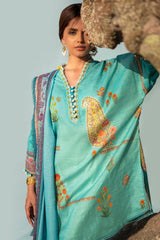 H241-22B- 3Pc - Unstitched Fabric Mahay Lawn By Sana Safinaz