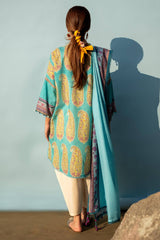 H241-22B- 3Pc - Unstitched Fabric Mahay Lawn By Sana Safinaz