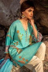 H241-22B- 3Pc - Unstitched Fabric Mahay Lawn By Sana Safinaz