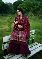3Pc DIGITAL PRINTED SLUB KHADDAR Unstitched Suit ROWAN By Elaf Premium