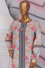 3-PC Stitched Printed Lawn By HZTextile | HZ25PANC