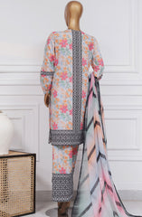 3-PC Stitched Printed Lawn By HZTextile | HZ25PANC