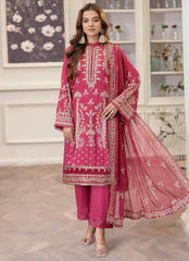3-PC Unstitched Embroidered Rod Viscose Omid By Johra | JW-063
