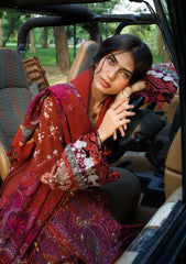 3Pc DIGITAL PRINTED SLUB KHADDAR Unstitched Suit WANDER By Elaf Premium