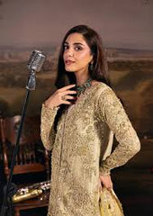 Formal Handwork Unstitched - 3 Piece Organza - Poly Net OPERA  By ELAF SERENADE