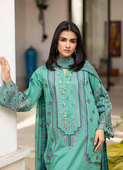 Unstitched 3-PC Embroidered Lawn By Johra | JH-223
