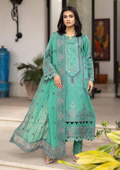 Unstitched 3-PC Embroidered Lawn By Johra | JH-223