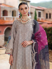 SH5-08 | 3Pc Unstitched Suit Embroidered Printed Chunri Edition Sheen By Charizma