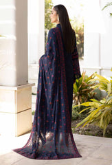 Unstitched 3-PC Embroidered Lawn By Johra | JH-225
