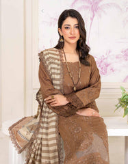 D-03 | 3Pc Unstitched Suit Dhanak Embroidered Premium Winter Collection Shariq By Riaz Arts