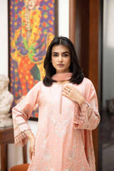 Unstitched 3-PC Embroidered Lawn By Johra | JH-227