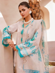 SH5-01 | 3Pc Unstitched Suit Embroidered Printed Chunri Edition Sheen By Charizma