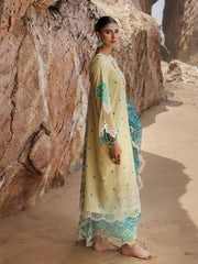 SH5-03 | 3Pc Unstitched Suit Embroidered Printed Chunri Edition Sheen By Charizma