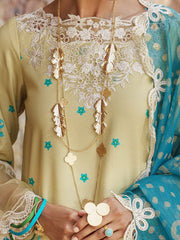 SH5-03 | 3Pc Unstitched Suit Embroidered Printed Chunri Edition Sheen By Charizma
