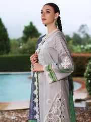 SH5-04 | 3Pc Unstitched Suit Embroidered Printed Chunri Edition Sheen By Charizma