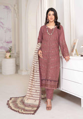 D-05 | 3Pc Unstitched Suit Dhanak Embroidered Premium Winter Collection Shariq By Riaz Arts