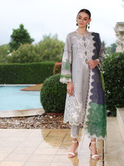 SH5-04 | 3Pc Unstitched Suit Embroidered Printed Chunri Edition Sheen By Charizma