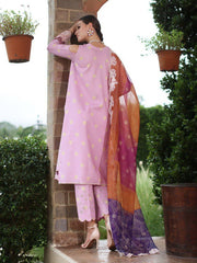 SH5-05 | 3Pc Unstitched Suit Embroidered Printed Chunri Edition Sheen By Charizma