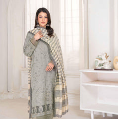 D-07 | 3Pc Unstitched Suit Dhanak Embroidered Premium Winter Collection Shariq By Riaz Arts